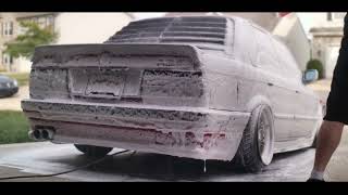 Bagged E30 ASMR Wash Griots Garage [upl. by Luehrmann666]