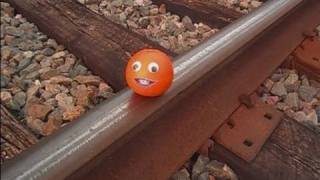 Annoying Orange Gets Crushed By Tropicana Train [upl. by Garett639]