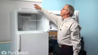 Refrigerator Repair  Replacing the Freezer Door Shelf GE Part  WR17X11890 [upl. by Ahsiemaj]