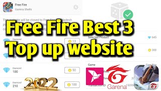 HOW TO BUY DIAMONDS UID CODE TOP UP  FREE FIRE BEST 3 TOP UP WEBSITE IN বাংলাদেশ 2022 [upl. by Dahs26]