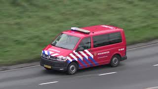 Brandweer Capelle 171131 en AGS 159020 onderweg melding Krimpen aan de Lek [upl. by Epifano]