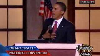 CSPAN Sen Barack Obamas Full Speech to the DNC [upl. by Amabel]