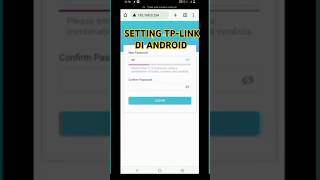 Cara setting TPLINK di android setting tplinkrepeater android shortsviral [upl. by Vilberg117]