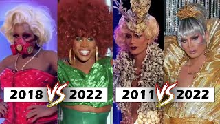 All Stars 7 queens their first ball looks vs now [upl. by Hilary152]