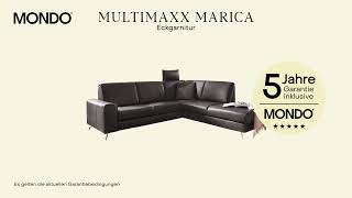 Ledersofa in Eckform aus der MONDO Serie Multimaxx Marica [upl. by Eicam272]