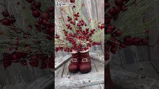 🎅✨ Step into Holiday Magic with the Santas Boots Berry Centerpiece Kit ✨🎅 [upl. by Tenn]