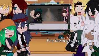 Pro heroes react to quotWhats the codequot  MHABNHA  requested  pt 1 [upl. by Odyssey]