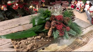 Schitterend kerststuk op boomschors [upl. by Dorene]