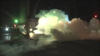 Raw Video  Police shoot tear gas [upl. by Nonnaihr615]