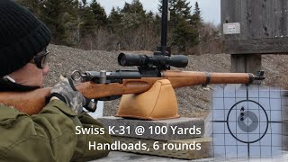 BadAce Swiss K31 No Drill Long Eye Relief Scope Mount and range accuracy video at 100 yards [upl. by Aldos]