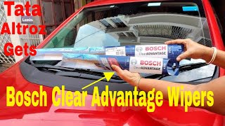 How to Upgrade amp Install Bosch Clear Advantage Frameless Wipers in Tata Altroz bosch wipers [upl. by Marquez]