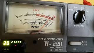 Sirio Gain Master SWR test with external meter [upl. by Eibrad976]