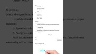 cover letter for missing certificate  phd cover letter cover letter not send certificate [upl. by Adnert]