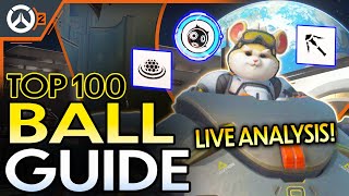 TOP 100 OVERWATCH 2 BALL GUIDE  WRECKING BALL GAMEPLAY  HOW TO PLAY BALL  ABILITIES [upl. by Levesque]