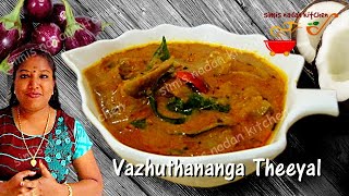 വഴുതനങ്ങ തീയൽ  Vazhuthananga Theeyal  Kerala Traditional Brinjal Curry  Recipe No  318 [upl. by Bonacci]