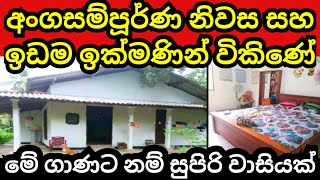 අංගසම්පූර්ණ නිවස හා ඉඩම ඉක්මණින්ම විකිණේ  House for sale  Land for sale  Aduwata idam  idam sale [upl. by Neiv]