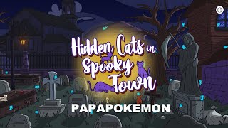 Hidden Cats in Spooky Town 008 BONUS THE GRAVEYARD LE CIMETIÈRE [upl. by Southard863]