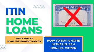 ITIN HOME LOANS [upl. by Huckaby305]