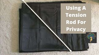 Using A Tension Rod For Privacy [upl. by Salba]