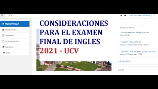 PARA EXAMEN FINAL DE INGLES UCV 2021 [upl. by Tobias]