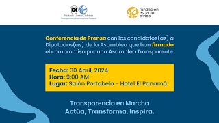 Conferencia de Prensa Compromiso por una Asamblea Transparente [upl. by Jessen]