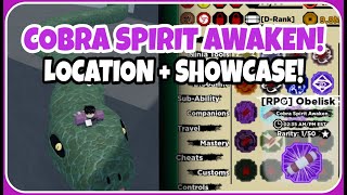 COBRA SPIRIT AWAKEN LOCATIONSHOWCASE SHINDO LIFE ROBLOX 2020 [upl. by Ullyot]