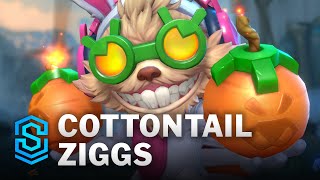 Cottontail Ziggs Wild Rift Skin Spotlight [upl. by Ethel326]