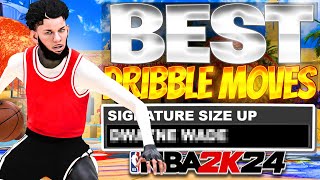 BEST DRIBBLE MOVES for ALL BUILDS IN NBA 2K24 SEASON 4  FASTEST DRIBBLE MOVES  COMBOS 2K24 [upl. by Mallis]