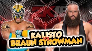 WWE 2k18  Kalisto Vs Braun Strowman Hell In A Cell [upl. by Coleen]