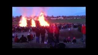 Valborg fire at Gamla Uppsala 2012 [upl. by Sherr]