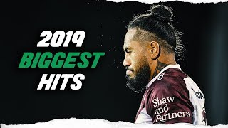 THE BIGGEST HITS OF NRL 2019 [upl. by Alleynad747]