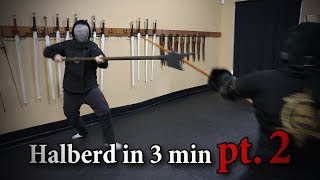 Halberd in 3 minutes PART 2  Showcasing HEMA [upl. by Sundberg714]