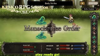 Kemco RPG Selection Volume 4 play Monochrome Order PLAY READY GO [upl. by Barrada]