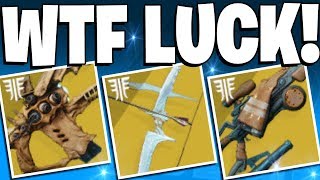 Destiny 2  CRAZIEST WTF EXOTIC LOOT DROPS EVER  Top 5 Lucky Loot Drops Of The Week  Ep 74 [upl. by Arrimat]