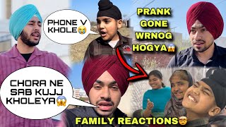 CHOR PAIGYE😭PRANK ON FAMILY REACTIONS TOO GOOD PRANK GONE WRONG😱 [upl. by Acissej]