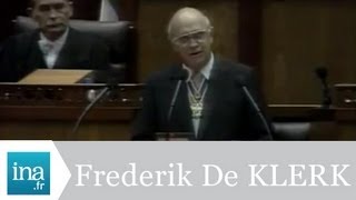 Portrait de Frederik De Klerk  Archive vidéo INA [upl. by Alanah556]