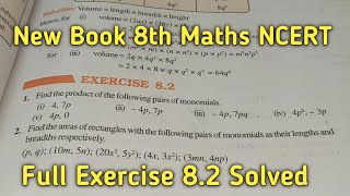 Chapter8 Ex82 Algebraic Expressions and Identities  Class 8 Maths New Book [upl. by Aiynot187]