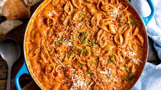 Simple One Pan Bolognese Pasta Thats Ready In 30 Mins [upl. by Sung753]