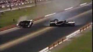 2 Funny Cars Crash Together [upl. by Ameg994]