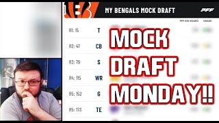 BENGALS FAN PREDICTS WHO THE CINCINNATI BENGALS WILL DRAFT IN 2024 ITS MOCK DRAFT MONDAY EP1 [upl. by Sidnarb]