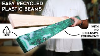 How to Make Recycled BEAMS from Plastic Waste at Home [upl. by Lanor]