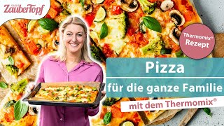 😍 🍕 Pizza selber machen mit dem Thermomix®  Thermomix® Rezept [upl. by Dieball]