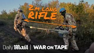 This Ukrainian sniper rifle is bigger than a human  War On Tape  Daily Mail [upl. by Brawner]