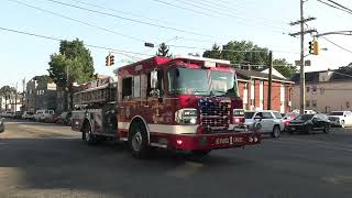 Passaic NJ Fire Dept Engine 1 and Ladder 1 Responding on Paulison Ave at Oak St Sept 14th 2024 [upl. by Giule991]