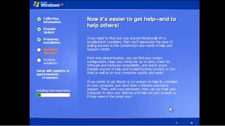 Windows XP Installation [upl. by Sydalg651]