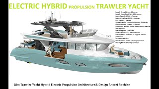 18m Trawler Yacht Hybrid Electric Propulsion Architectureamp Design Andrei Rochian [upl. by Borek]