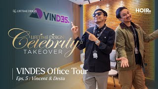 Celebrity Takeover Eps5  VINDES Office Tour with Vincent amp Desta [upl. by Kaltman28]