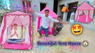 A Beautiful Tent House ⛺ for Kids Playing 🥰 Unboxing Video 🎁 [upl. by Assena]