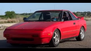 2ZZ AW11 MR2 back roads run [upl. by Laeynad395]