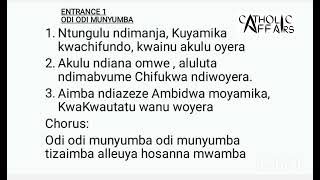 Nyanja Catholic songs odi odi munyumba [upl. by Toby]